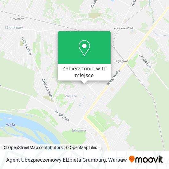 Mapa Agent Ubezpieczeniowy Elżbieta Gramburg