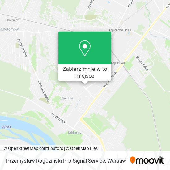 Mapa Przemysław Rogoziński Pro Signal Service