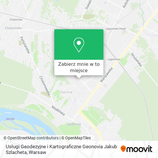 Mapa Usługi Geodezyjne i Kartograficzne Geonovia Jakub Szlacheta