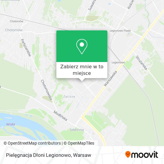 Mapa Pielęgnacja Dłoni Legionowo