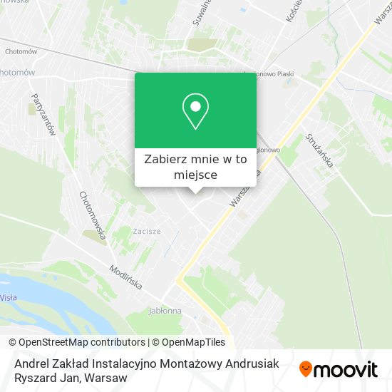 Mapa Andrel Zakład Instalacyjno Montażowy Andrusiak Ryszard Jan