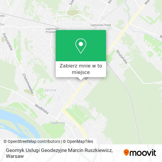 Mapa Geomyk Usługi Geodezyjne Marcin Ruszkiewicz