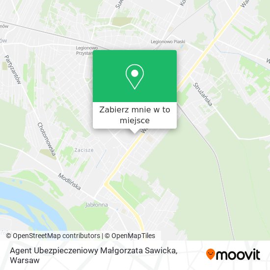 Mapa Agent Ubezpieczeniowy Małgorzata Sawicka