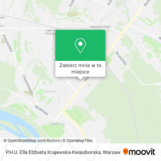 Mapa P.H.U. Ella Elżbieta Krajewska-Kwasiborska