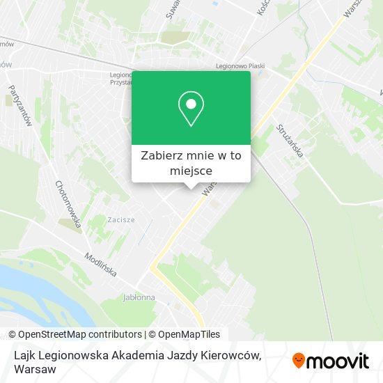 Mapa Lajk Legionowska Akademia Jazdy Kierowców