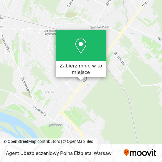 Mapa Agent Ubezpieczeniowy Polna Elżbieta