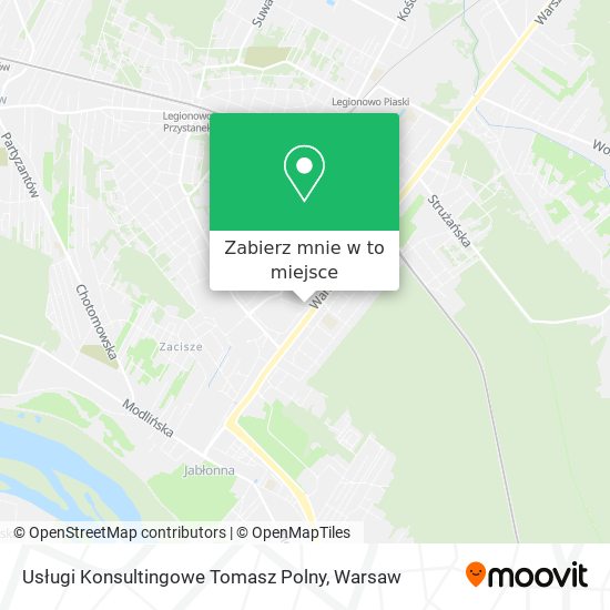 Mapa Usługi Konsultingowe Tomasz Polny