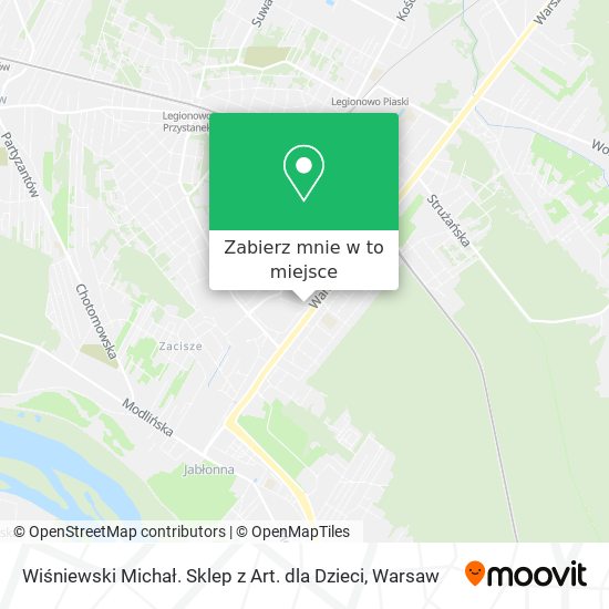 Mapa Wiśniewski Michał. Sklep z Art. dla Dzieci