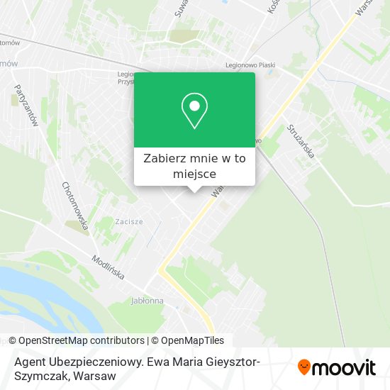 Mapa Agent Ubezpieczeniowy. Ewa Maria Gieysztor-Szymczak