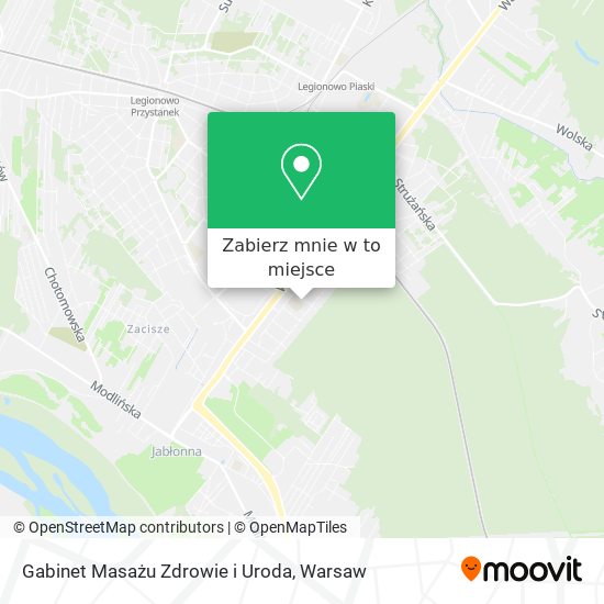 Mapa Gabinet Masażu Zdrowie i Uroda