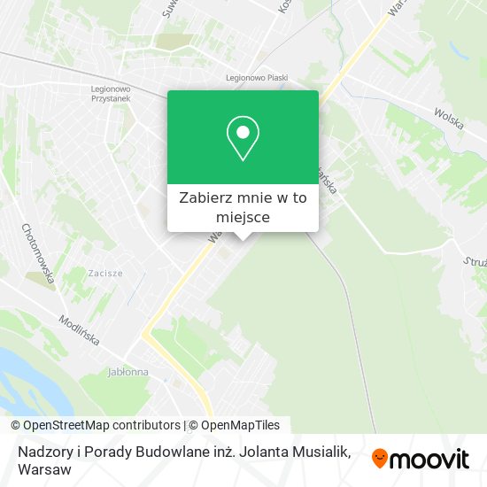 Mapa Nadzory i Porady Budowlane inż. Jolanta Musialik