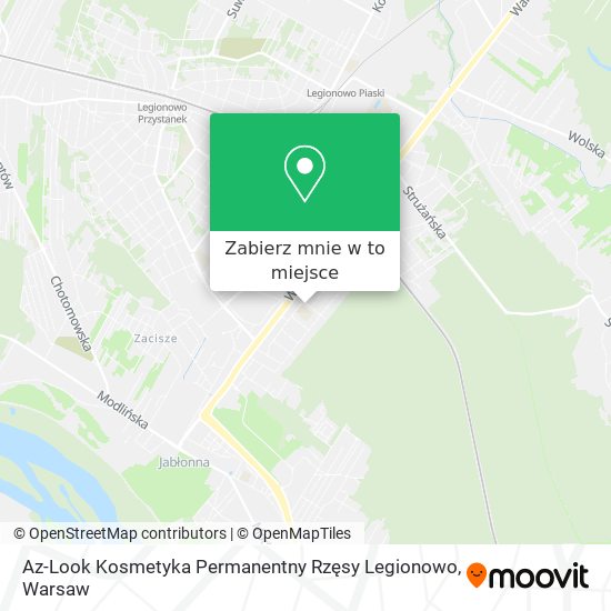 Mapa Az-Look Kosmetyka Permanentny Rzęsy Legionowo