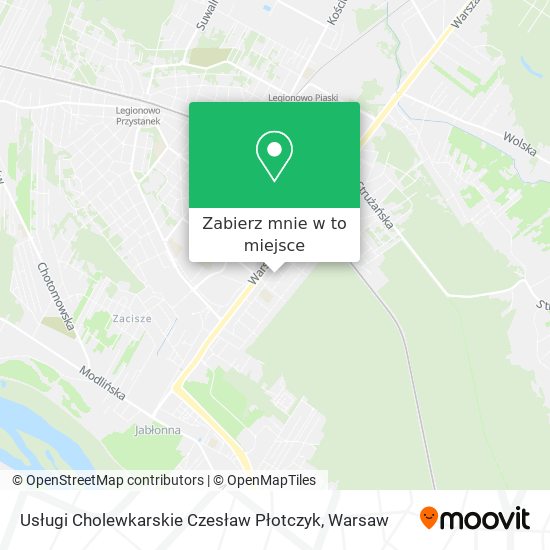 Mapa Usługi Cholewkarskie Czesław Płotczyk