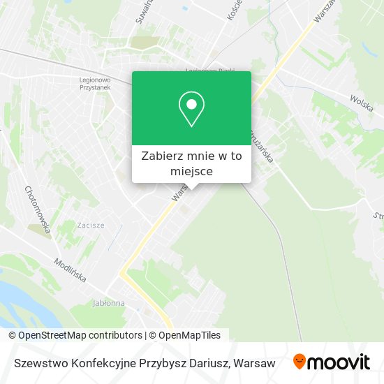 Mapa Szewstwo Konfekcyjne Przybysz Dariusz