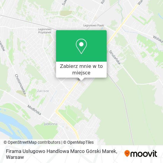 Mapa Firama Usługowo Handlowa Marco Górski Marek