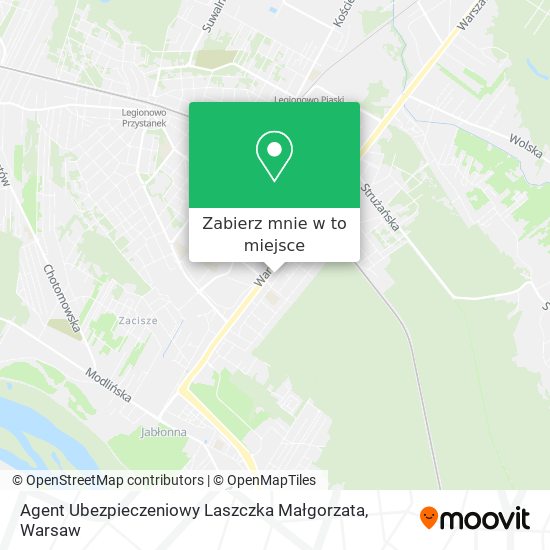 Mapa Agent Ubezpieczeniowy Laszczka Małgorzata