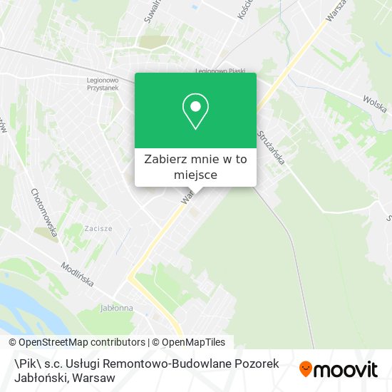 Mapa \Pik\ s.c. Usługi Remontowo-Budowlane Pozorek Jabłoński