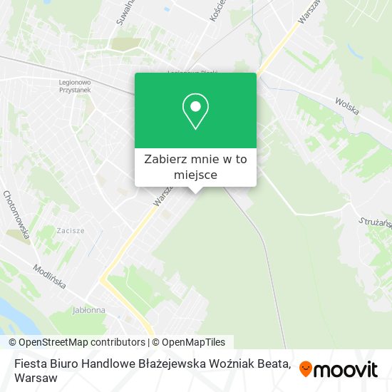 Mapa Fiesta Biuro Handlowe Błażejewska Woźniak Beata