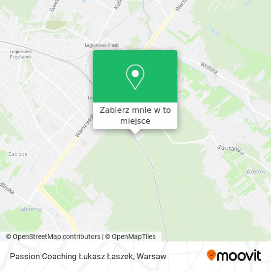 Mapa Passion Coaching Łukasz Łaszek