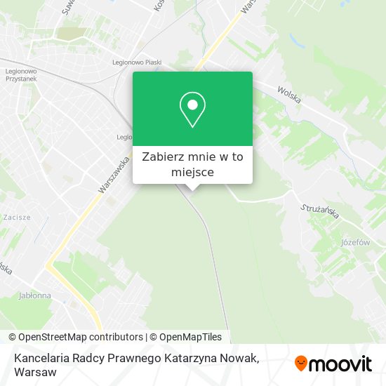 Mapa Kancelaria Radcy Prawnego Katarzyna Nowak