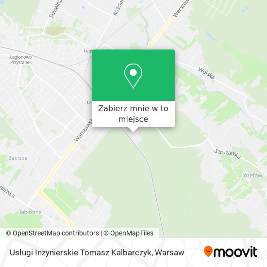 Mapa Usługi Inżynierskie Tomasz Kalbarczyk