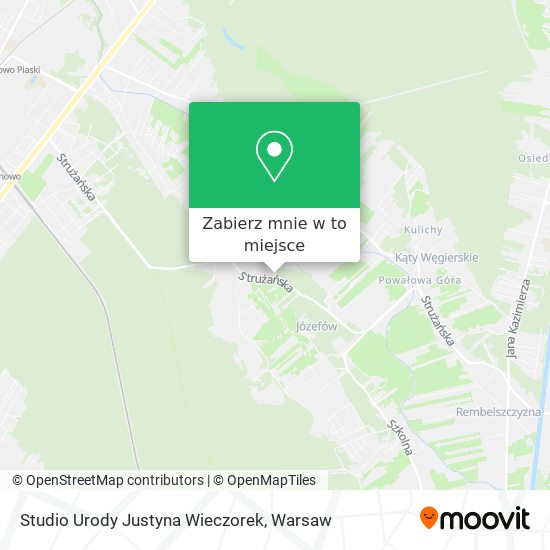 Mapa Studio Urody Justyna Wieczorek