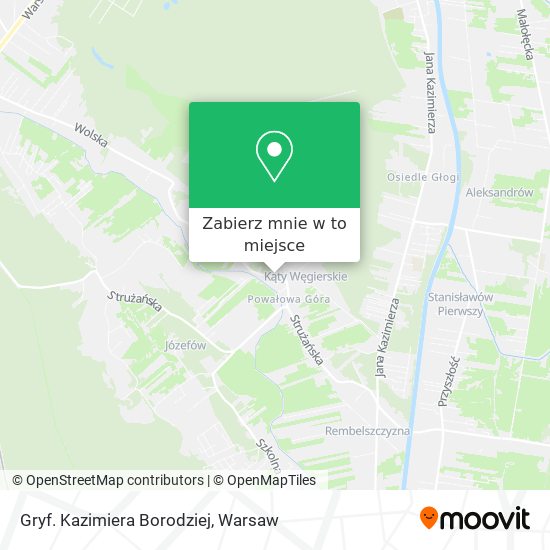 Mapa Gryf. Kazimiera Borodziej