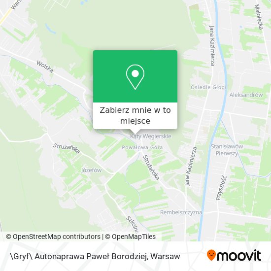 Mapa \Gryf\ Autonaprawa Paweł Borodziej