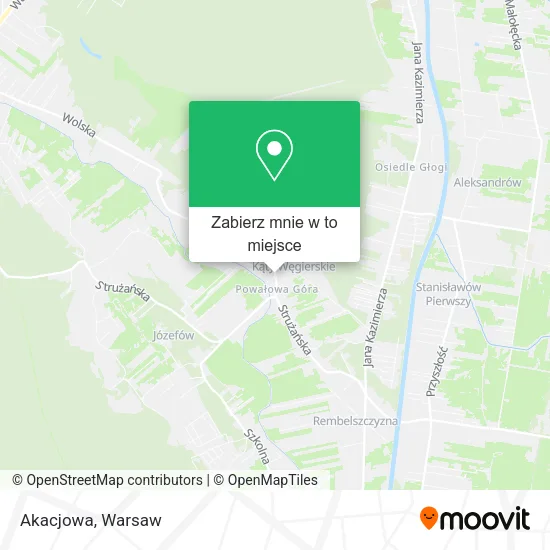 Mapa Akacjowa