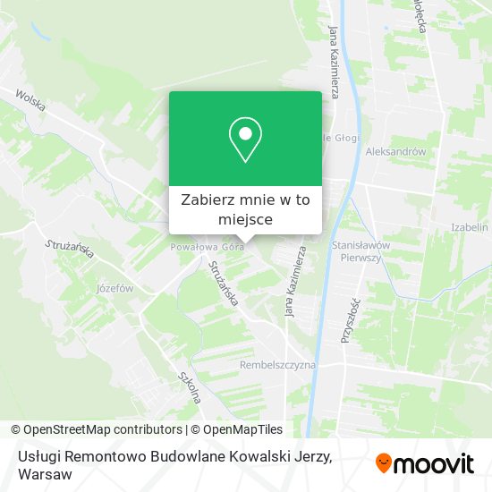 Mapa Usługi Remontowo Budowlane Kowalski Jerzy