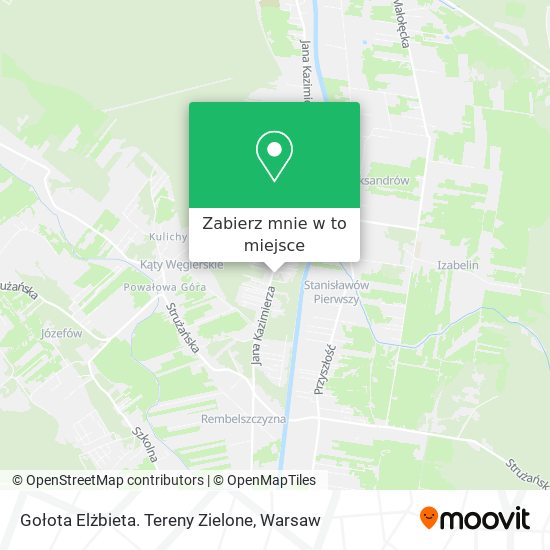 Mapa Gołota Elżbieta. Tereny Zielone