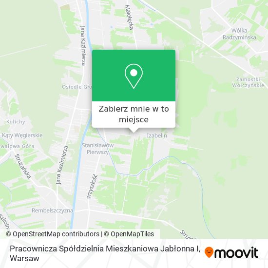 Mapa Pracownicza Spółdzielnia Mieszkaniowa Jabłonna I