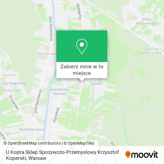 Mapa U Kopra Sklep Spozywczo-Przemyslowy Krzysztof Koperski