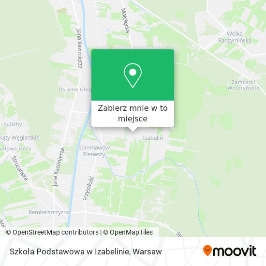 Mapa Szkoła Podstawowa w Izabelinie