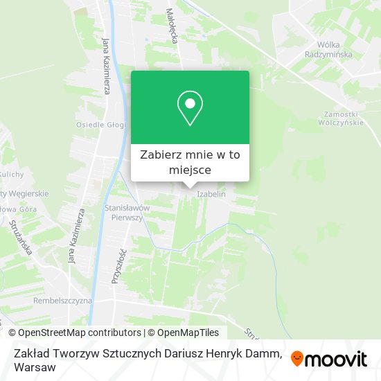 Mapa Zakład Tworzyw Sztucznych Dariusz Henryk Damm