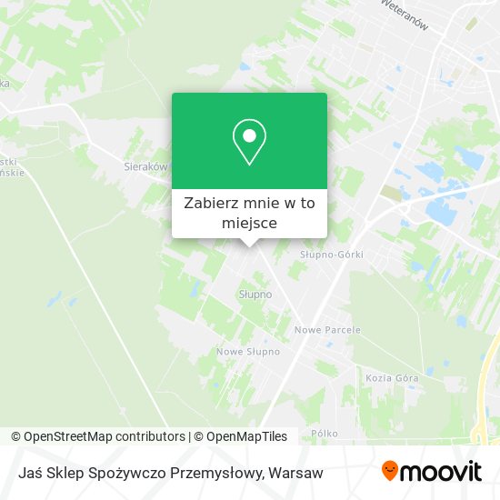 Mapa Jaś Sklep Spożywczo Przemysłowy