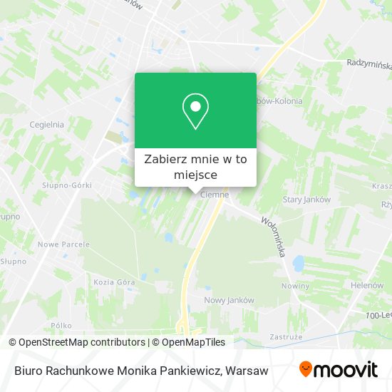 Mapa Biuro Rachunkowe Monika Pankiewicz