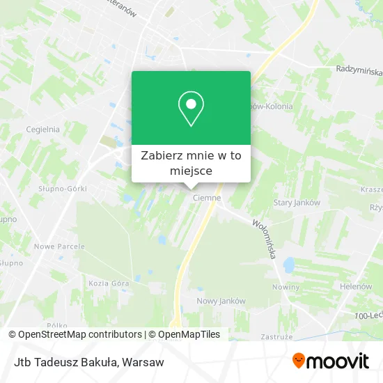 Mapa Jtb Tadeusz Bakuła