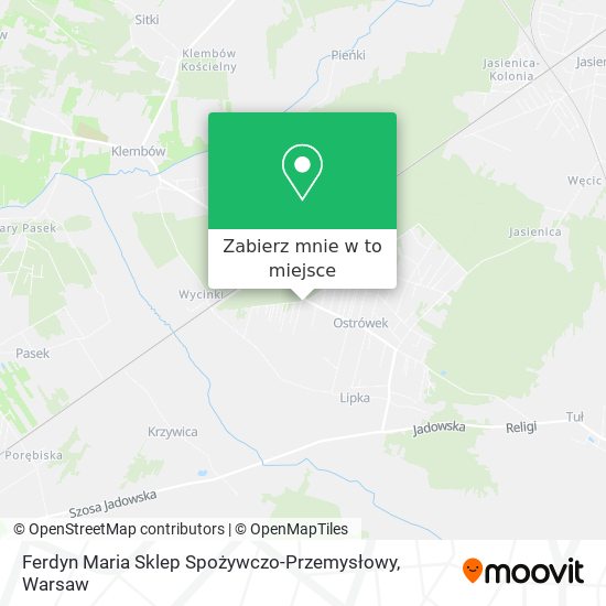 Mapa Ferdyn Maria Sklep Spożywczo-Przemysłowy