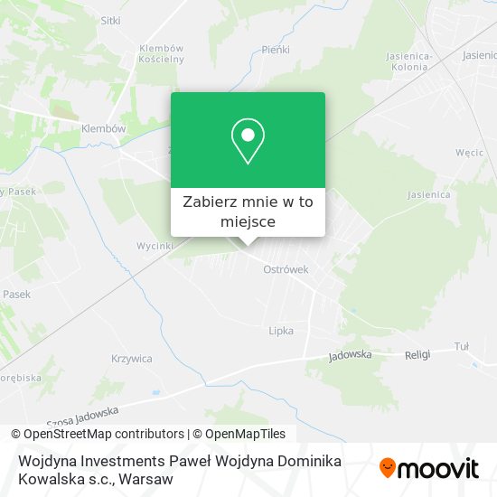 Mapa Wojdyna Investments Paweł Wojdyna Dominika Kowalska s.c.