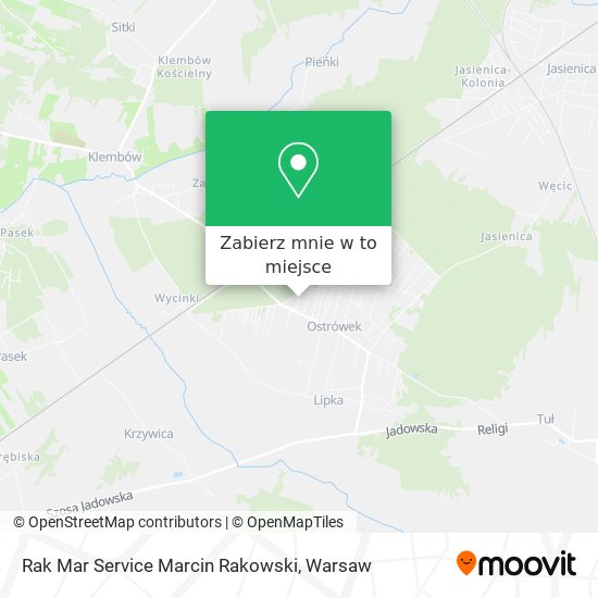 Mapa Rak Mar Service Marcin Rakowski