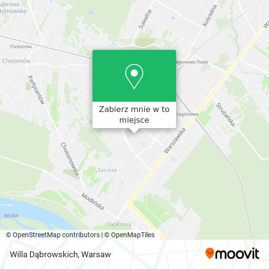 Mapa Willa Dąbrowskich