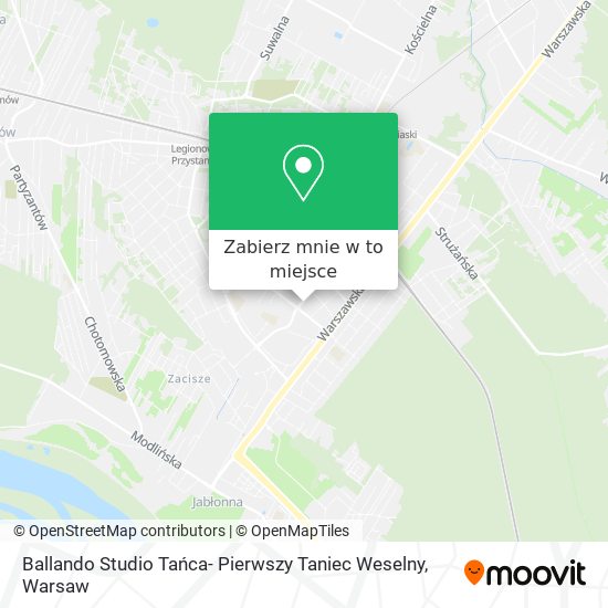 Mapa Ballando Studio Tańca- Pierwszy Taniec Weselny