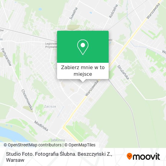 Mapa Studio Foto. Fotografia Ślubna. Beszczyński Z.