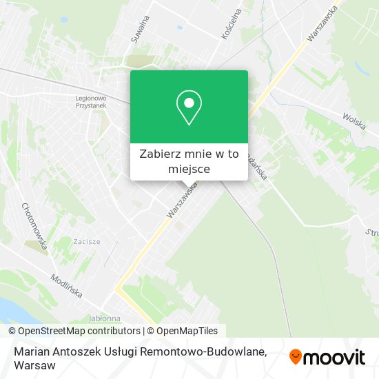 Mapa Marian Antoszek Usługi Remontowo-Budowlane