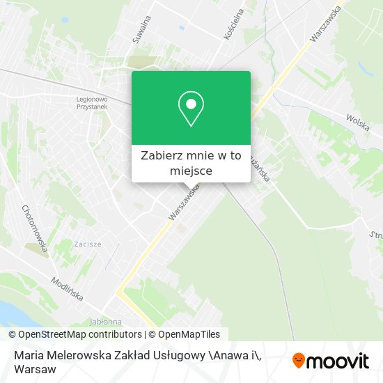 Mapa Maria Melerowska Zakład Usługowy \Anawa i\