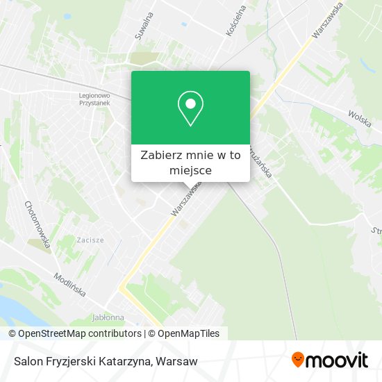 Mapa Salon Fryzjerski Katarzyna