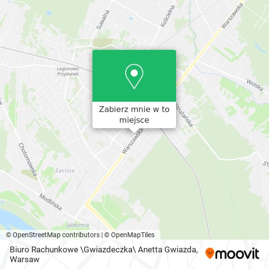 Mapa Biuro Rachunkowe \Gwiazdeczka\ Anetta Gwiazda