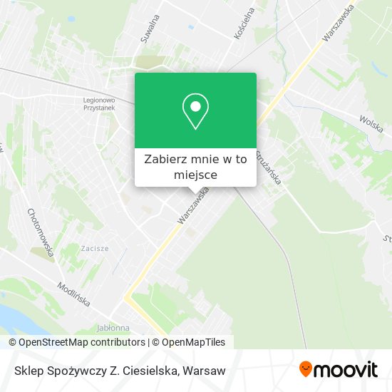 Mapa Sklep Spożywczy Z. Ciesielska