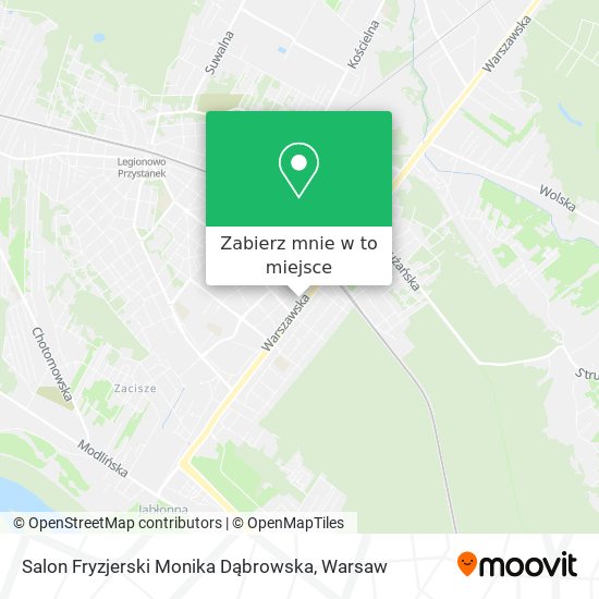 Mapa Salon Fryzjerski Monika Dąbrowska